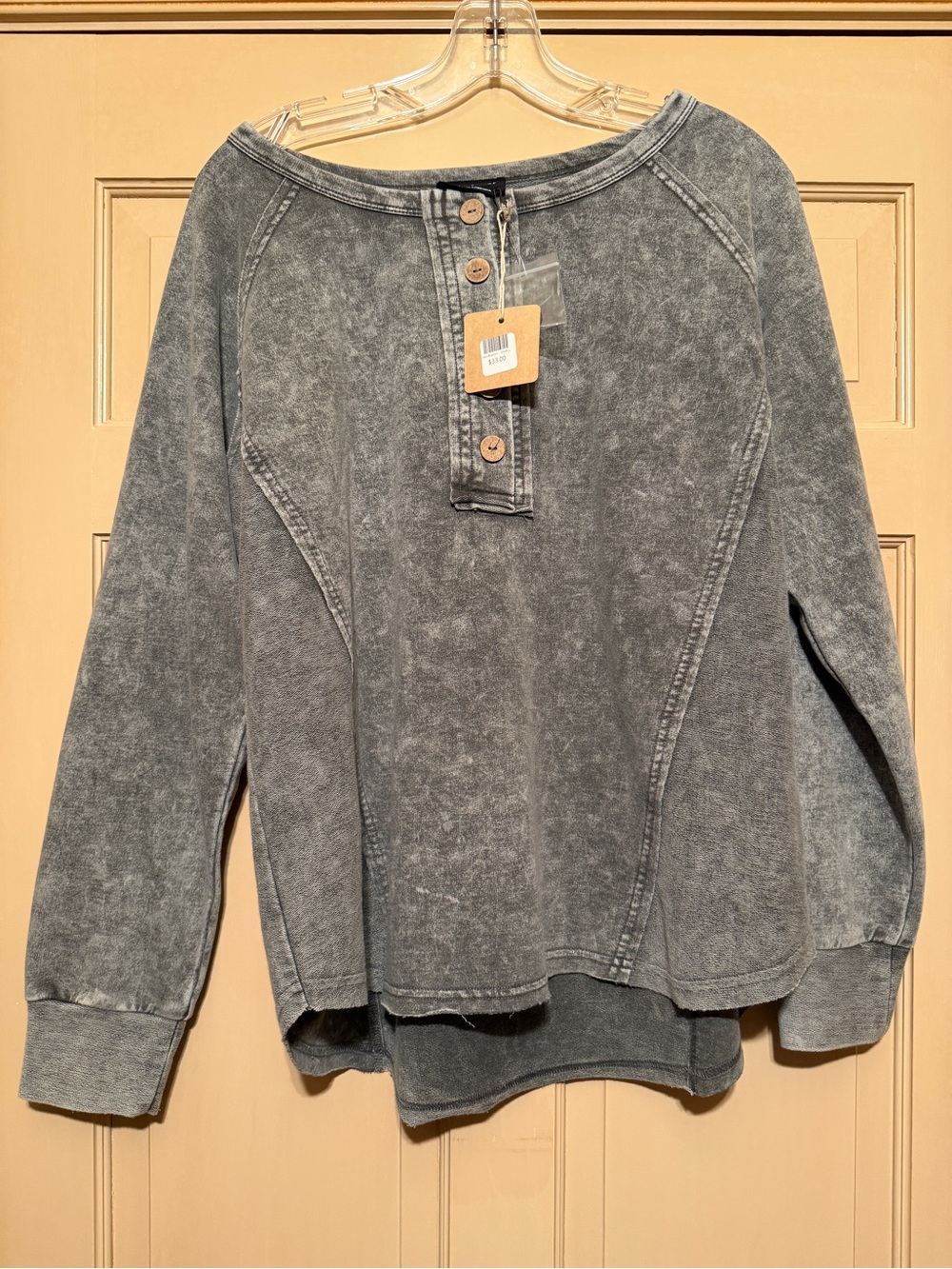 Blu Pepper French Terry Henley